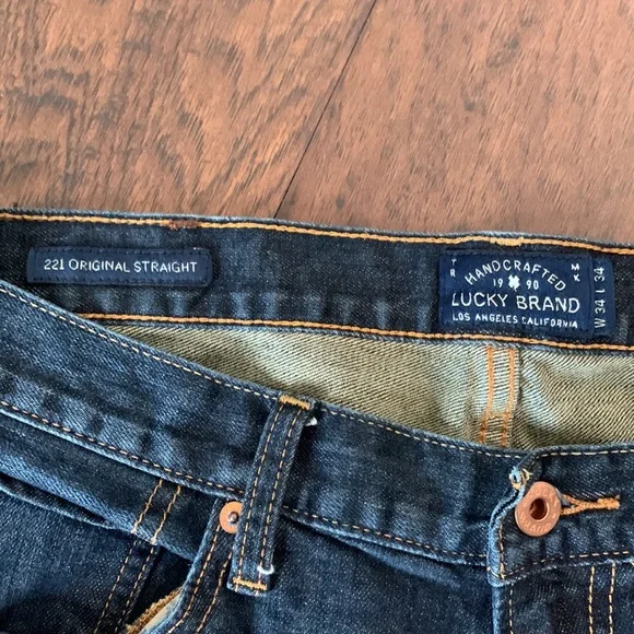 Lucky Brand Dark Blue Straight-Leg Jeans - Picture 3 of 7